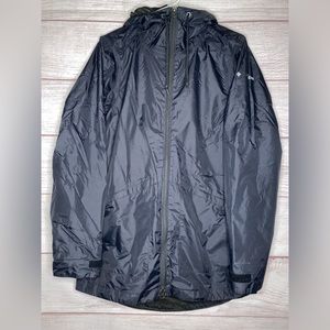 Columbia Women’s Black Windbreaker With Drawstring Hood